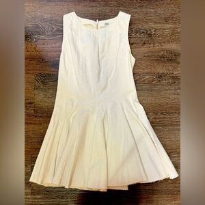Zara Off-White Textured Dress | Sz S